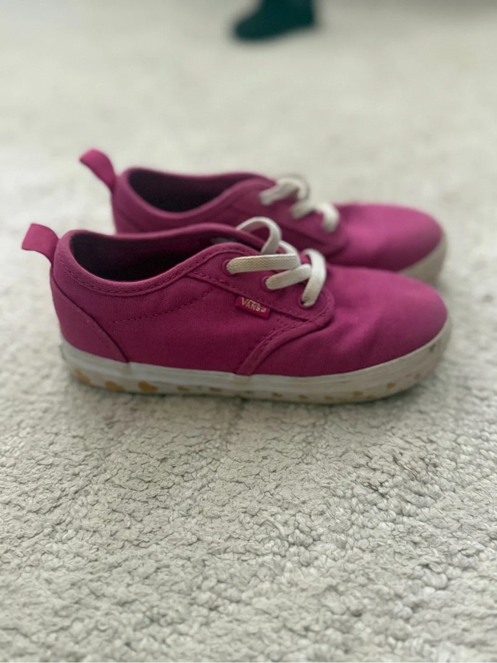 Vans Kids Magenta Canvas Lace-Up Sneakers